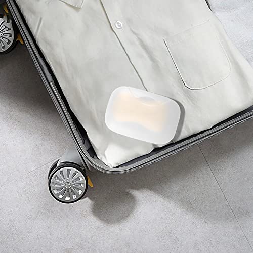 2 Pack Travel Soap Case, Portable Travel Soap Container Bar Soap Holder Case, Airtight Soap Box Tray for Shower Bathroom Outdoor (Clear) - color: Clear-middle