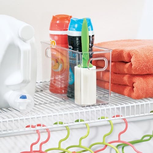 iDesign Slim Clear Plastic Storage Bin, Tall Narrow, 4-Pack | Organizer for Kitchen, Fridge, Pantry - style: Pack of 4