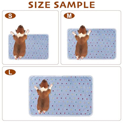 1 Pack 3 Blankets Fluffy Premium Fleece Soft Pet Blanket Flannel Throw for Cat Dog Puppy (Large 41x31'', Dot-White/Pink/Blue) - color: Beige,pink,blue, size: 41x31 inch(Pack of 3)