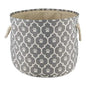 Bone Dry Pet Storage Collection Lattice Paw Print, Gray, Small Round - color: Gray, size: Small Round