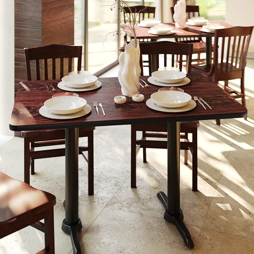 Flash Furniture Glenbrook 30'' x 48'' Rectangular Table Top with Black or Mahogany Reversible Laminate Top - color: Black/Mahogany, size: 30" x 48" Rectangular
