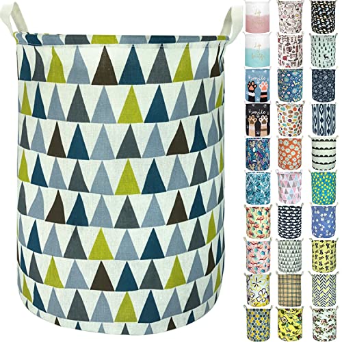 Merdes 19.7’’ Waterproof Foldable Laundry Hamper, Dirty Clothes Laundry Basket, Linen Bin Storage Organizer for Toy Collection (Triangle2) - color: Triangle2