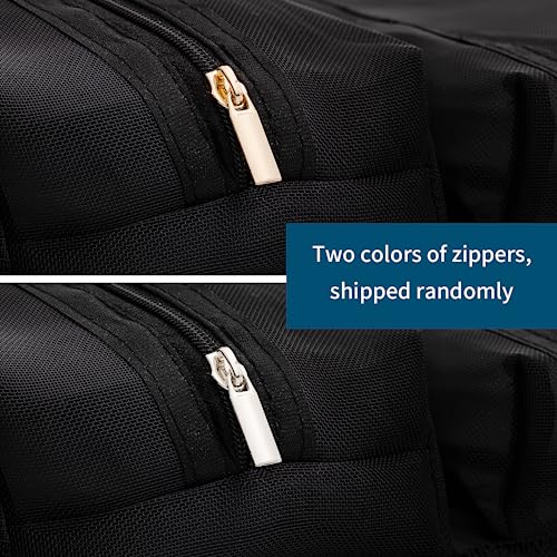 BONNY DODO Toiletry Travel Bag Can Hanging Large Roll-Up Makeup Organizer Bag with 3 Detachable Transparent Mesh Folding Cosmetic Travel Bags for Women & Men Black Toiletries Organizer Bag - size: Large