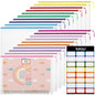 YOPCDJ 20PCS Mesh Zipper Pouch Bags Storage Bags, A5 Reusable Clear Zipper Pouches for Travel and Classroom Board Game Organization - size: A5, style: 25