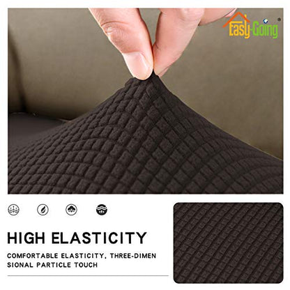 Easy-Going Stretch Cushion Cover Sofa Cushion Furniture Protector Sofa Seat Sofa slipcover Sofa Cover Soft Flexibility with Elastic Bottom(Sofa Cushion, Chocolate) - color: Chocolate, size: Large