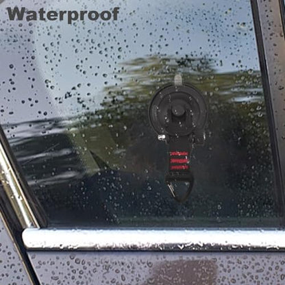 Heavy Duty Suction Cup Hooks, Car Camping Essentials Tie Down Suction Cups Anchor, Window Suction Cups with Hooks, Suction Cups for Glass, RV Van Car Awning, SUV Tent, Truck Camping, 2 Pcs - color: Red Line - 2 pcs