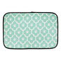 Bone Dry Machine Washable, Ultra Absorbent Pet Mat, 12x18, Aqua/Off-White Lattice - color: Aqua/Off-White Lattice, size: 12"L x 18"W