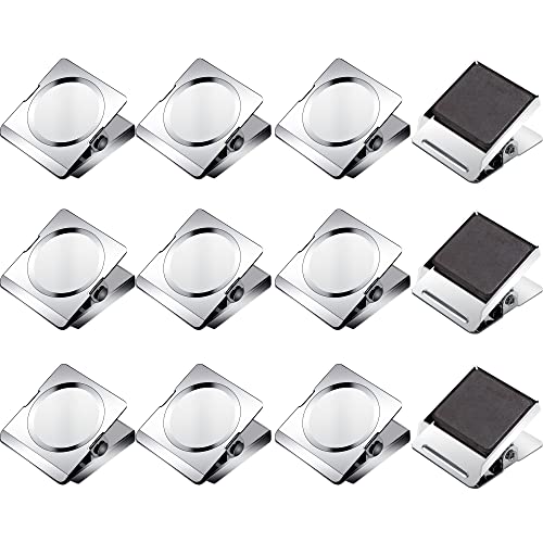 Magnetic Clips 1.77 inch, 12 Pack Heavy Duty Magnetic Clips for Whiteboard Refrigerator Classroom, Large Magnet Metal Clips for Hanging - size: 1.77"- 12 Pieces