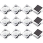 Magnetic Clips 1.77 inch, 12 Pack Heavy Duty Magnetic Clips for Whiteboard Refrigerator Classroom, Large Magnet Metal Clips for Hanging - size: 1.77"- 12 Pieces