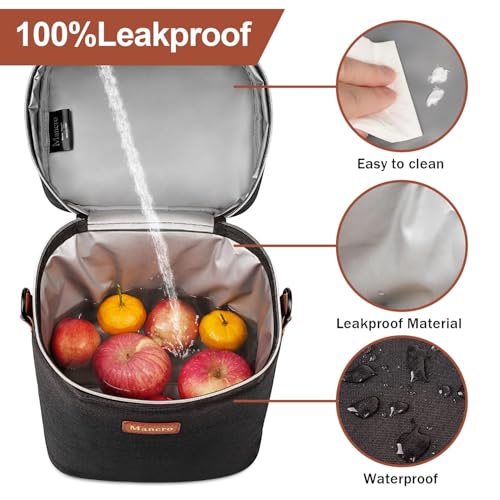 Mancro Insulated Baby Bottle Cooler Bag with Ice Pack, Breastmilk Storage Tote Fits 6 x 9oz Bottles, Waterproof Bottle Bag Companion for Breastfeeding Moms，Cream & Light Brown - color: Cream Light Brown