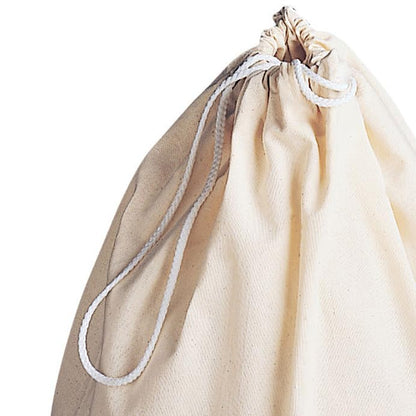 Household Essentials Cotton Laundry Bag, Large, 100% Cotton, Drawstring Top with Cord Lock, Machine Washable, 3 to 4 Load Capacity, Versatile and Compact, Breathable, Foldable, Natural - style: Beige