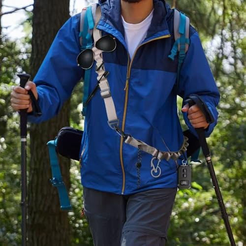 2PCS Outdoor Portable Camping Hanging Rope Portable Tent Lightweight Shoulder Strap Tent Hanging Multifunctional Trekking Rope Campsite Storage Crossbody Strap