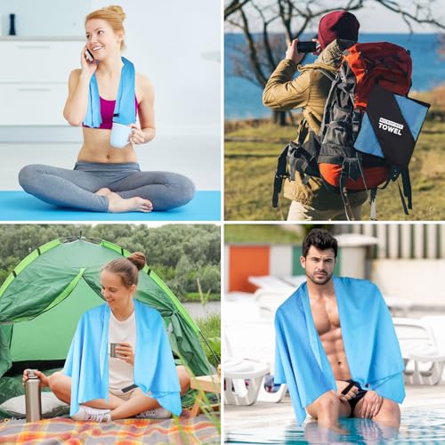Beach Towel XL Size Microfiber Quick Dry Swimming Pool Camping Travel Body Yoga Mat Towels (Blue, 1 Pack XL) - color: Blue, size: 1 Pack XL