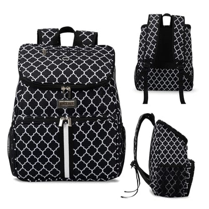 BAGLHER丨Dog Travel Bag, Airline Approved Pet Supplies Backpack, Dog Travel Backpack with 2 Silicone Collapsible Bowls and 2 Food Baskets - color: DLBlack-A