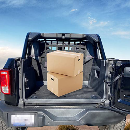 for Ford Bronco Pet Dog Safety Barrier Divider Trunk Cargo Isolation Mesh Net for Ford Bronco 4 Door 2021 2022 2023 2024 2025 Driving Safely with Pet for Small Medium Large Pets