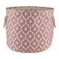 Bone Dry 6192 Pet Storage Collection Lattice Paw Print, Medium Round, Rose - color: Rose, size: Medium Round