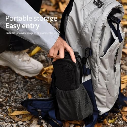 Foldable Stool with Carrying Bag,Compact Folding Chair with Shoulder Strap, Lightweight Outdoor Seat for Fishing, Camping, Hiking, Garden, Beach, Sports Games, Festivals (Black) - color: Black
