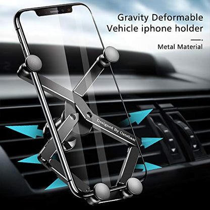 OATSBASF Car Phone Holder Mount Gravity Car Phone Mount, Hands Free Phone Holder, Gravity Air Vent Car Mount, Suitable for Mobile Phones Under 7 inches (X01) - size: X01