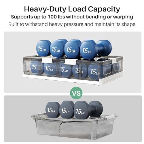 Kitstorack 2 Pack Plastic Under Bed Storage Bins with Lids and 8 Pre-installed Wheels,Rolling Low Rrofile Under bed Containers Box for Clothes Shoes, 37.8 Qt, Long, Clear, Flat, Large - size: Standard - 2 PACK