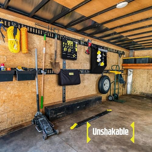 DC Cargo Mall E-Track Storage Bag for Trailers - Heavy-Duty 14 in x 24 in Canvas Zippered E-Track Bag - Weight Capacity 50 lb. - E-Track Accessories - 2 pack - size: 2-pack