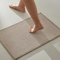 TYUU Bathroom Rugs Non Slip Washable, Super Absorbent Thin Bath Mat Small Quick Dry Low Pile Bathroom Rug, Beige 16"x24" - color: Beige01, size: 1'4" X 2' (Rectangular)