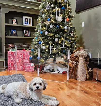 Pet Barrier (3-Panel) | Free-Standing Pet Gate | Foldable | Protect Your Indoor Living Spaces, Decorations, and Important Items from Pets | Made in The USA - size: 3-Panel