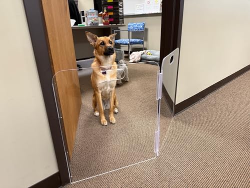 Pet Barrier (2-Panel) | Free-Standing Pet Gate | Foldable | Protect Your Indoor Living Spaces, Decorations, and Important Items from Pets | Made in The USA - size: 2-Panel