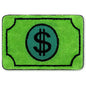 Drydiet Money Bathroom Rug Gift Cute Bill Door Bath Mat for Bedroom Kitchen Dorm Money Shape Shower Mat Decoration Non Slip Washable Bath Rug for Bathroom - style: Cash