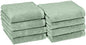 Amazon Basics Lightweight Quick-Dry Hand Towels, 100% Cotton, 28" x 16", Seafoam Green, 8-Pack - color: Seafoam Green, size: Hand Towel, style: Hand Towel (Pack of 8)