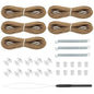RV Blinds Repair Kit, RV Pleated Shade Repair Kit for Camper Windows, Travel Trailers, Camper Blinds, Day/Night Blinds, Pull Down Shades for Motorhome, Cappuccino
