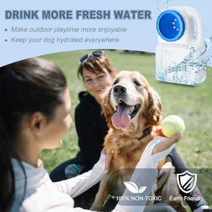 Ziliny 2 Pcs 3 Quart No Spill Portable Dog Travel Water Bowl Leakproof Pet Water Bowl for Pet Dispenser for Small Large Dogs Cats Camping Hiking Trips Car RV Boat Road Mess-Free Design
