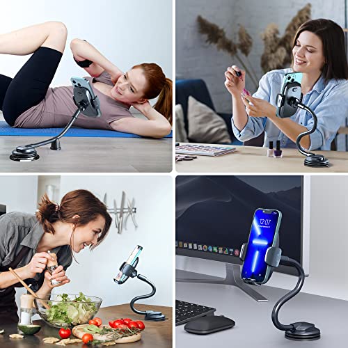 Phone Holders for Your Car [Gooseneck Flexible] Phone Stand for Car Dashboard Windshield Automotive Accessories [Strong Suction Cup] Cell Phone Car Mount for All iPhone Android Smartphone - style: Gooseneck