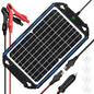 SUNER POWER Waterproof 12W 12V Solar Battery Charger & Maintainer Pro, Built-in UltraSmart MPPT Charge Controller, 12 Volt Solar Panel Trickle Charging Kits for Car Automotive Boat Marine RV Trailer - size: BC-12W Pro