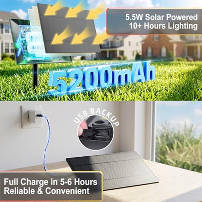 ZJOJO 100FT Solar Lights Outdoor Wateroproof, Solar String Lights with Remote USB Port 32 LED Shatterproof,Dimmable Outdoor Lights Long Last for Garden, Patio, Backyard, Yard, Camping Christmas Light - size: 100FT-30(Solar)