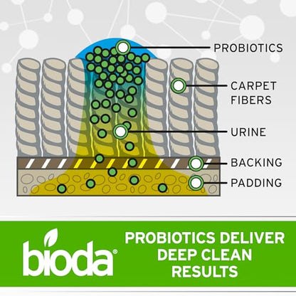 Bioda Multi-Purpose Probiotic Enzyme Cleaner and Deodorizer | Professional Strength | Trash Can Deodorizer, Pet Stains and Odors, Drains, Floors, Bathrooms, Toilets | Made in USA | 1 Gallon - size: 128 Fl Oz (Pack of 1)