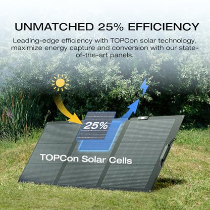 EF ECOFLOW Solar Generator Delta 2 Max 2048Wh with 2x160W Solar Panel, 2400W Portable Power Station LFP Battery, Up to 3400W AC Output, AC + Solar Fast Dual Charging 0-100% in 1 Hr for Camping RV - style: DELTA 2 Max+2*160W Solar Panel