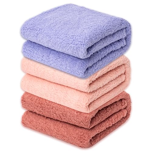 3 Blankets, Dog Cat Pet Blanket, Soft Warm Fleece, for Puppy, Small Dogs or Kitten, Cats, Plush Fuzzy Blanket for Bed, Sofa, Travel (24" x 18", 3/Pack, Lavender+Pink+Dark Pink) - color: Lavender+pink+darkpink, size: 24"L x 18"W, 3/Pack