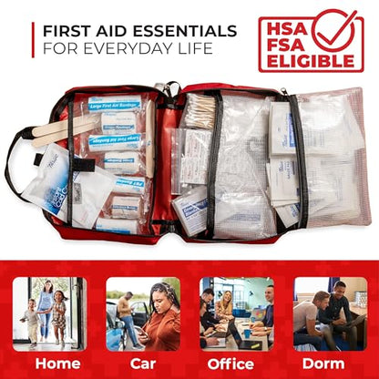Thrive 291 Piece First Aid Kit - Multipack - style: 2 Pack - 291 Piece - Red