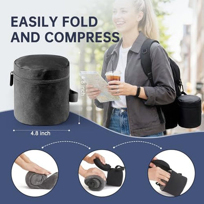 Neck Pillow Travel Pillow - 100% Pure Memory Foam Airplane Pillow with Adjustable Clasp & Removable Cover, Portable Travel Essentials for Long Flights, Car & Office (Dark Gray) - color: Dark Gray