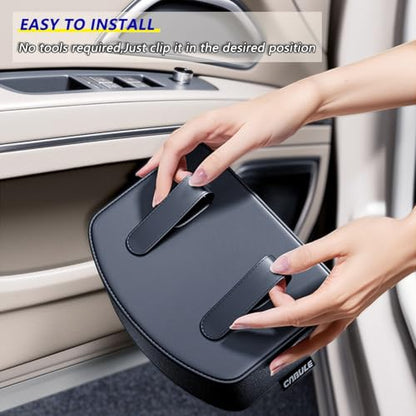 Tumecos 2Pcs Multifunctional Car Storage Box,Trash Can, Auto Door Side Organizer,Large Capacity Storage Bag,Foldable Back Seat Storage Pocket, Car Accessories Organizer Box(Style B) - style: Style B