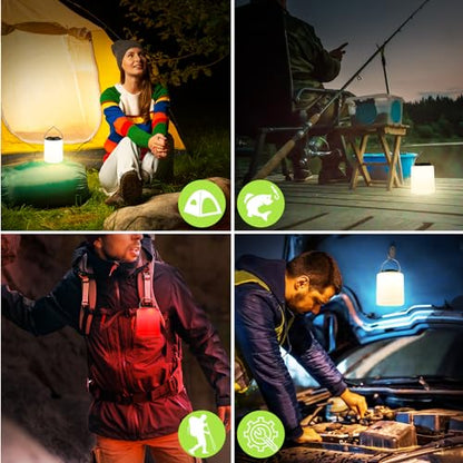 BOBKID LED Camping Lantern, Rechargeable Camping Light, 4 Modes Outdoor Flashlights Lanterns with 1000LM, Water Resistant Portable Emergency Camp Light for Hurricane Hiking Survival Kits - Black - color: Black