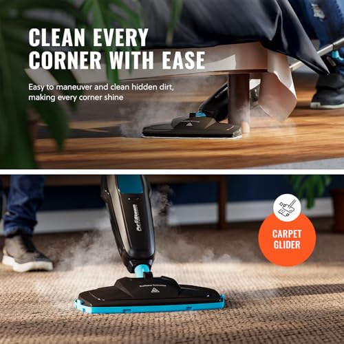 PurSteam Professional Steam Mop | Multi-Surface Floor Cleaner for Hardwood, Tile, Laminate & Carpet | Fast Heating, Lightweight & Chemical-Free Cleaning - size: Steam Mop - Multi-Surface