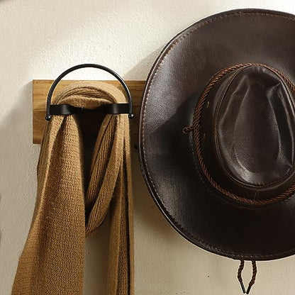 Taozun 4 Pack of Wall-mounted Cowboy Hat Rack, Powder-coated and Curved Hat Holders, Hat-shaped Protective Hat Hanger for Storage and Display, Easy Drilling Installation - style: 4 Packs