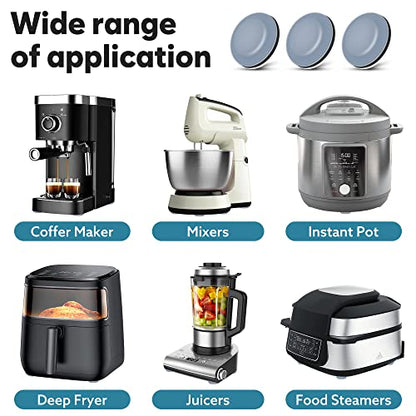 Appliance Sliders for Kitchen Appliances, 20 PCS Self-Adhesive Small Kitchen Appliance Slider for Coffee Maker, Air Fryer, Pressure Cooker, Combination Water Boilers & Warmers - size: 20Pcs-22mm+25mm-Grey