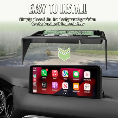 HGWEI Dash Storage Box Compatible with Mazda CX-5 2025 2024 2023 2022 Interior Accessories, Console Dashboard Organizer Behind 10.25" Touch Screen Insert Tray Holder (Not Fit 2026), Black