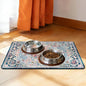 Cat Food Mat Pet Feeding Mats Dog Bowls Mat Cat Water Mat 12x20 Inch Boho4 - color: Bohemia Style 04