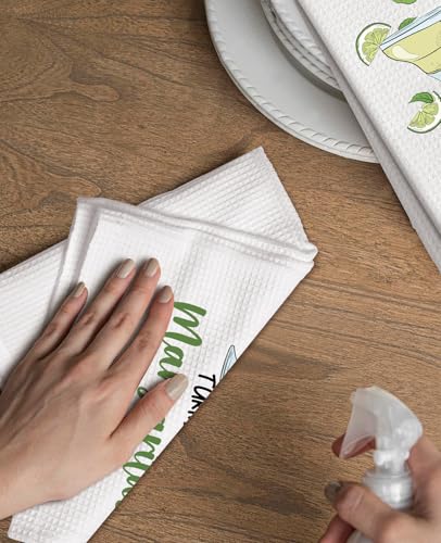 Advivio I Keep Trying to Make Protein Shakes - Kitchen Dish Towels Flour Sack Tea Towels, Margaritas Kitchen Towel for Women Mom Grandma Margaritas Lover Gifts - color: I Keep Trying Towels