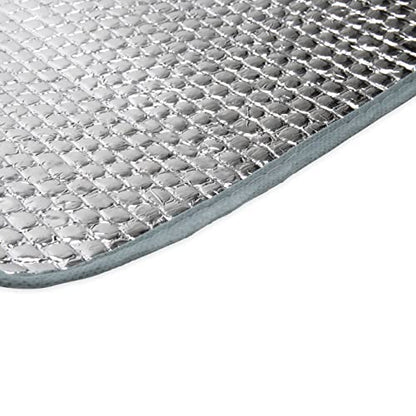Camco Reflective RV Window Cover | Features a Single Bubble Foil Laminate Insulation, Collapses for Convenient Storage, and Measures 62-Inches (L) x 26-Inches (W) (45163) - size: 62 Inch x 26 Inch