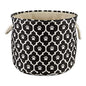 Bone Dry Pet Storage Collection Lattice Paw Print, Black, Small Round - color: Black, size: Small Round