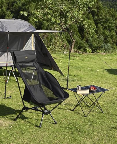 iClimb Ultralight Compact Camping Folding Table with Carry Bag (Green - L) - color: Green, size: Large